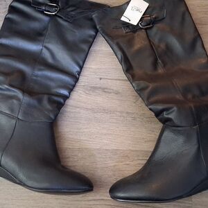 Mi Black Over the Knee Boots